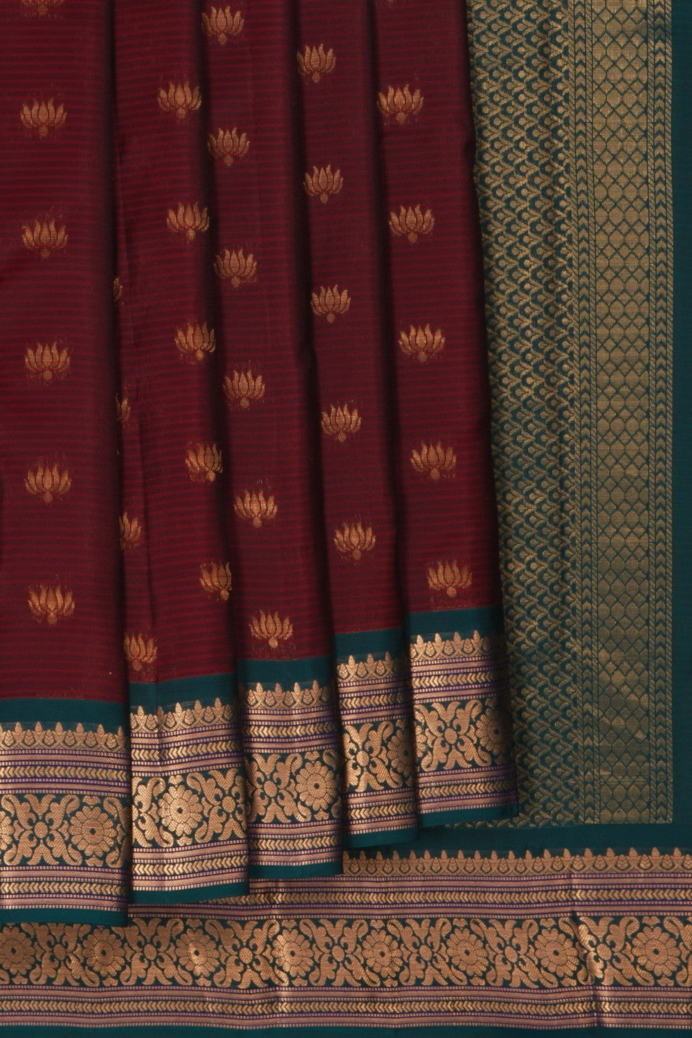 Image of South Silk Maroon Saree