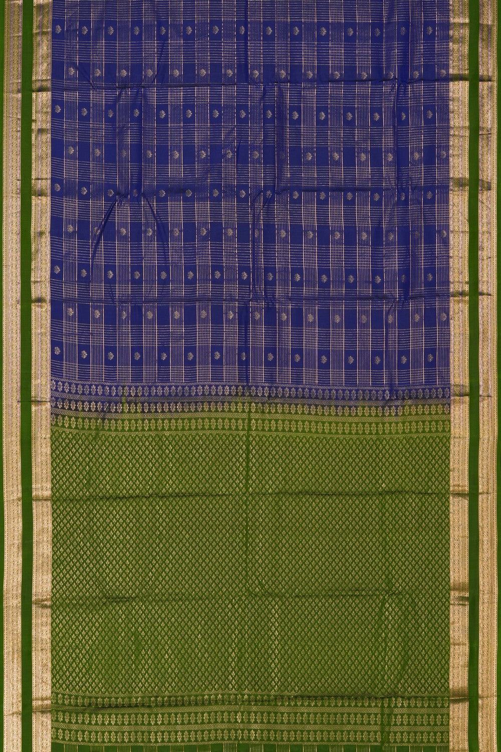 Image of South Silk Indigo Blue Saree