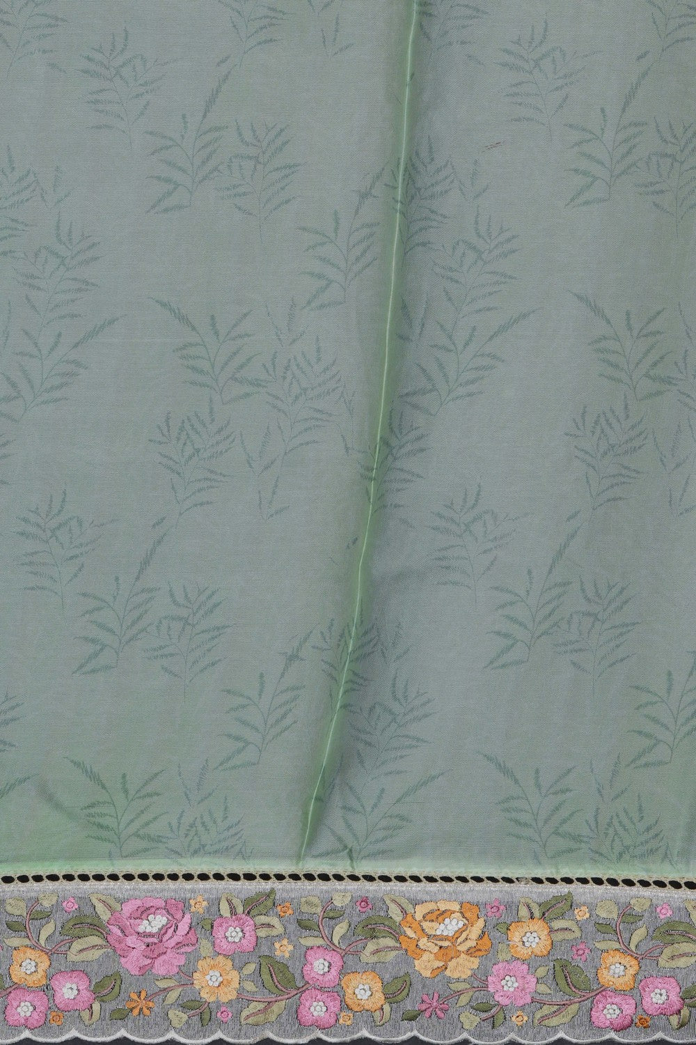 Image of A Floral Print Tissue Silk Saree