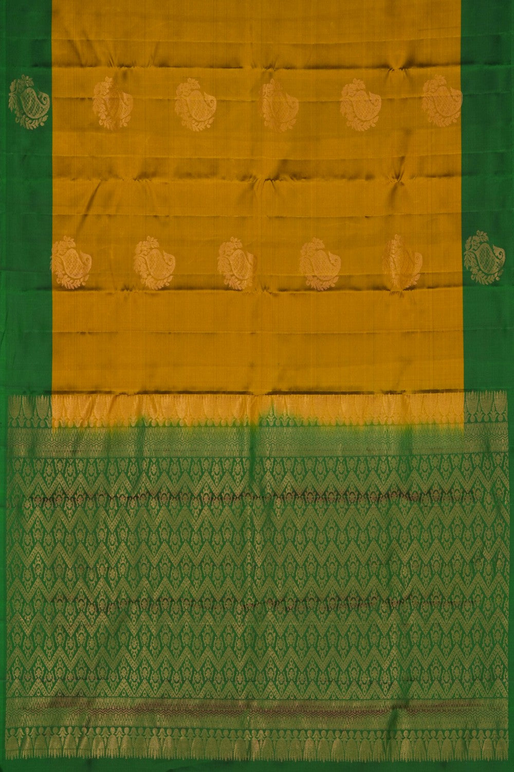 Image of Spring Green South Silk Saree