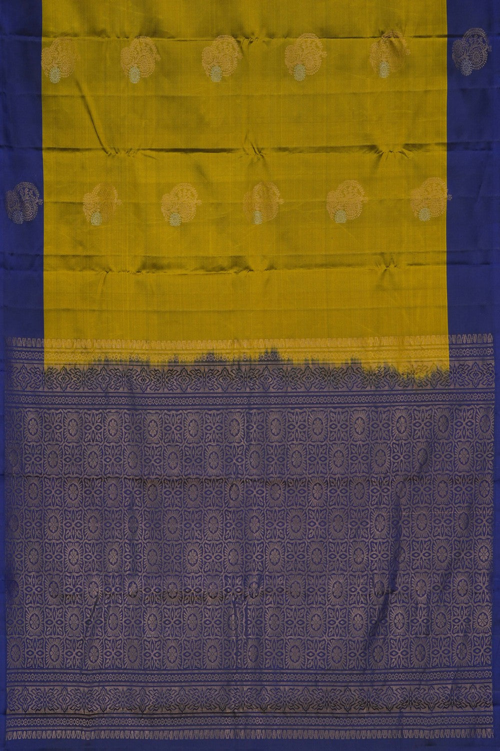 Image of Spring Green South Silk Saree