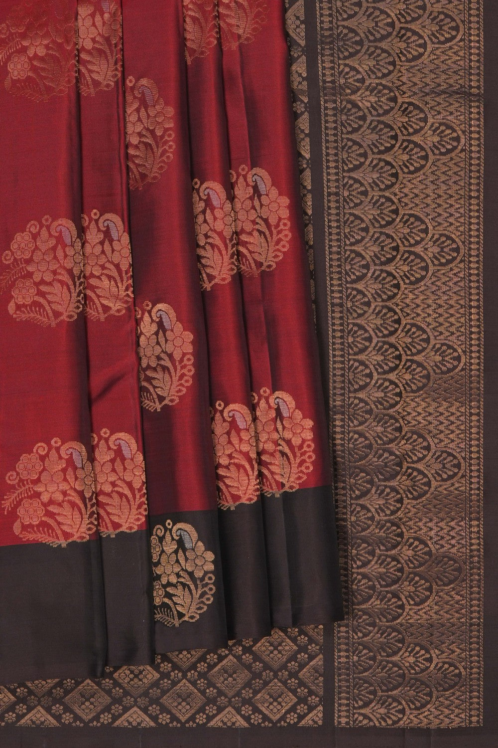 Image of Maroon South Silk Saree