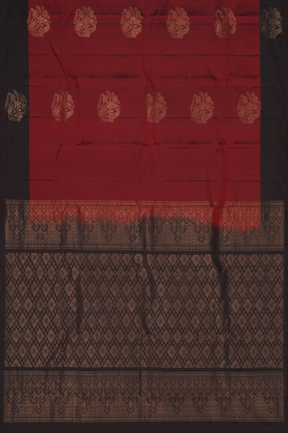 Image of Maroon South Silk Saree