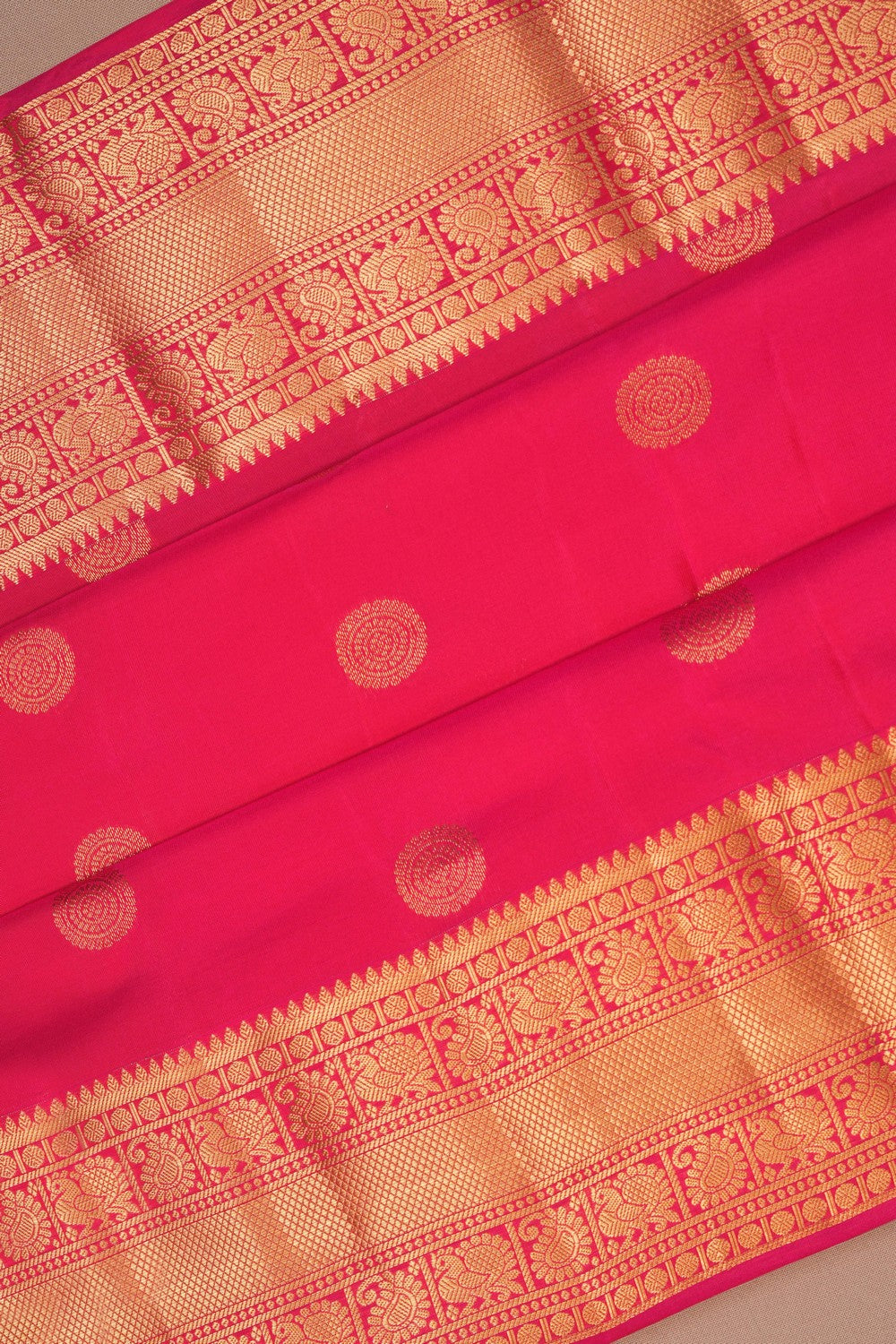 Image of Pink South Silk Saree