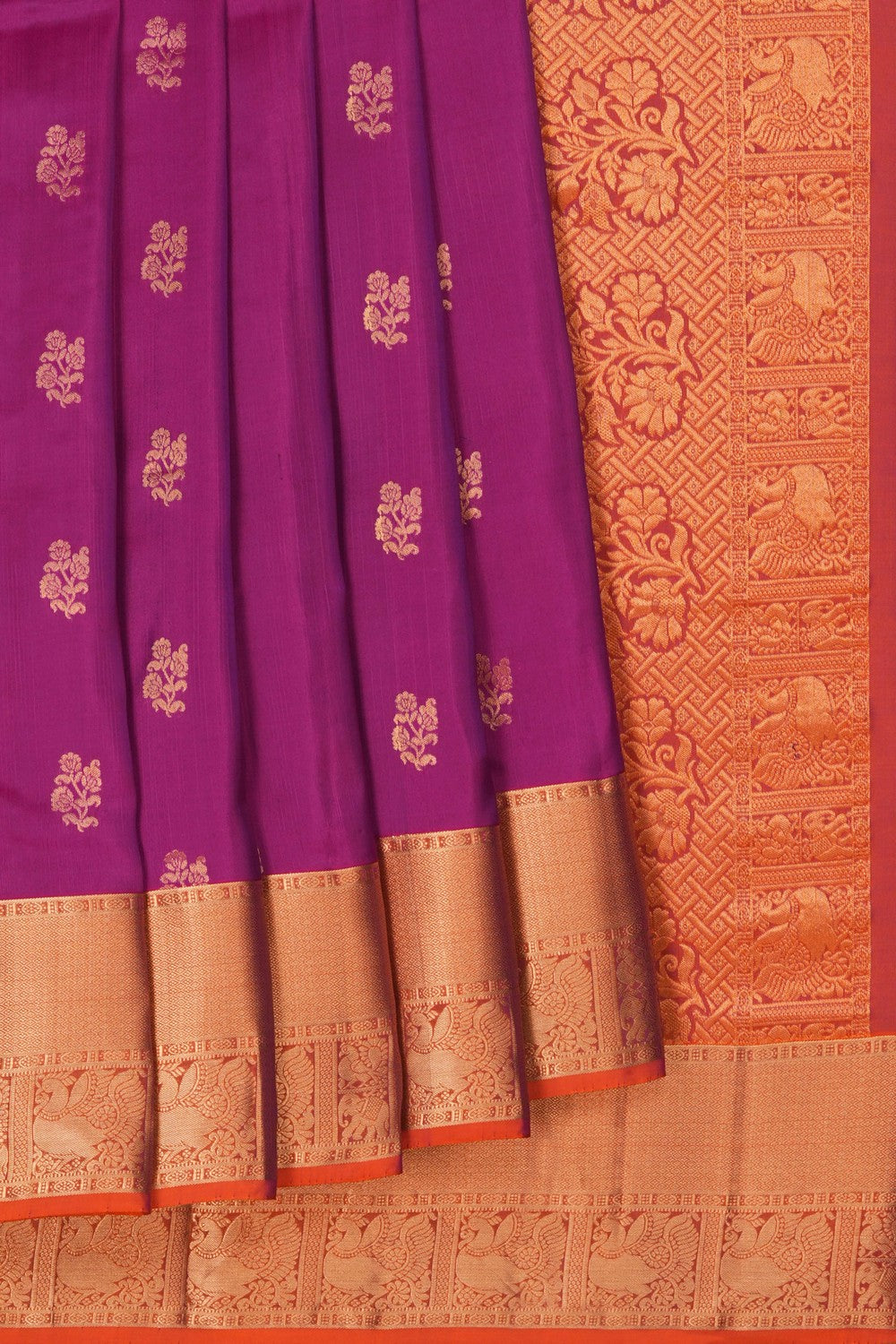 Image of Magenta South Silk Saree