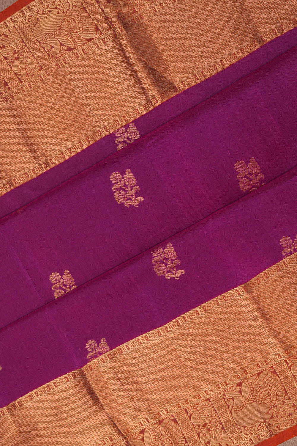 Image of Magenta South Silk Saree