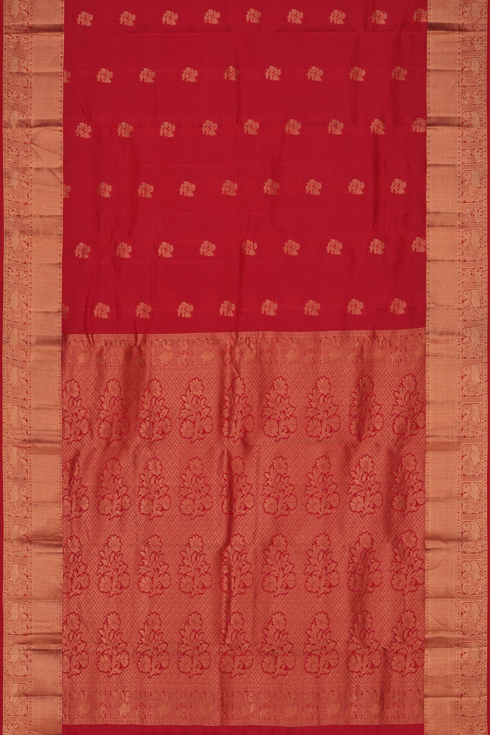 Image of Red South Silk Saree