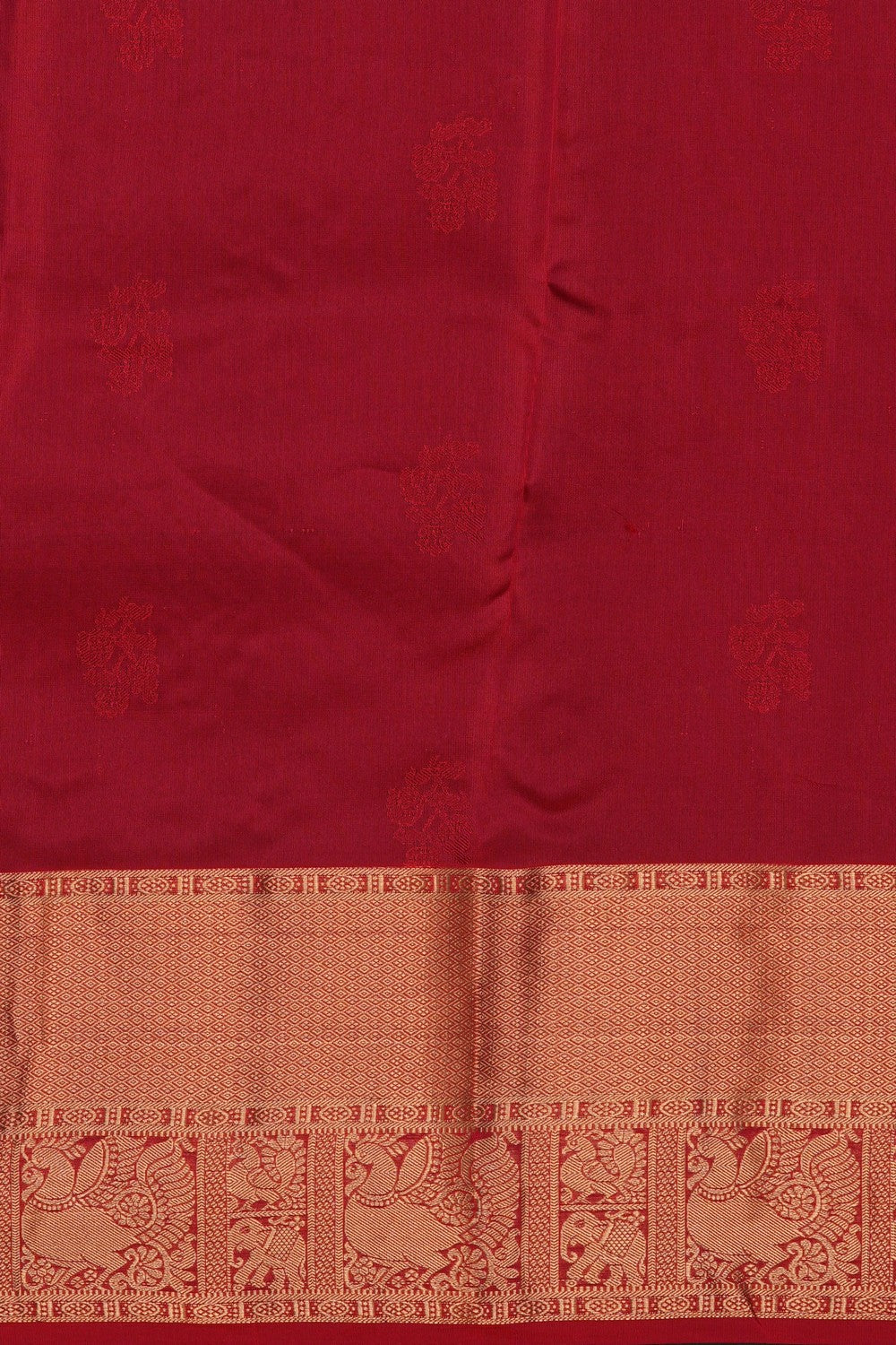 Image of Red South Silk Saree