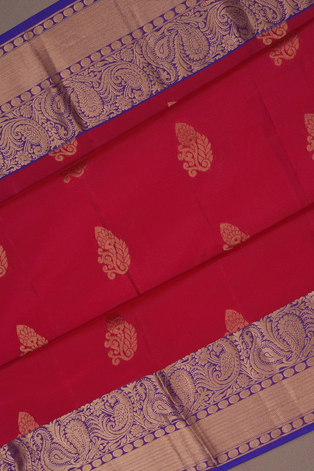 Image of Red South Silk Saree
