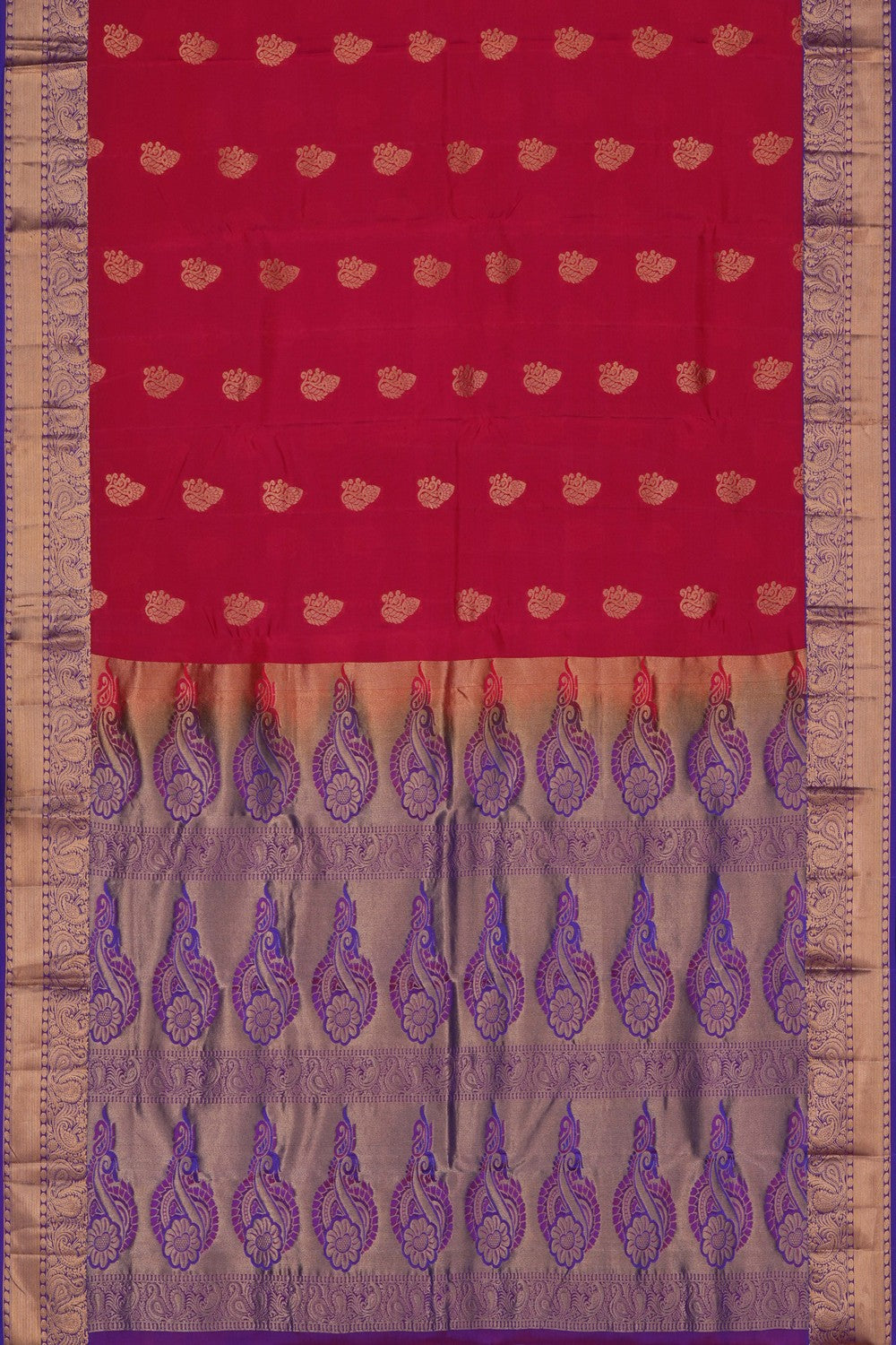 Image of Red South Silk Saree