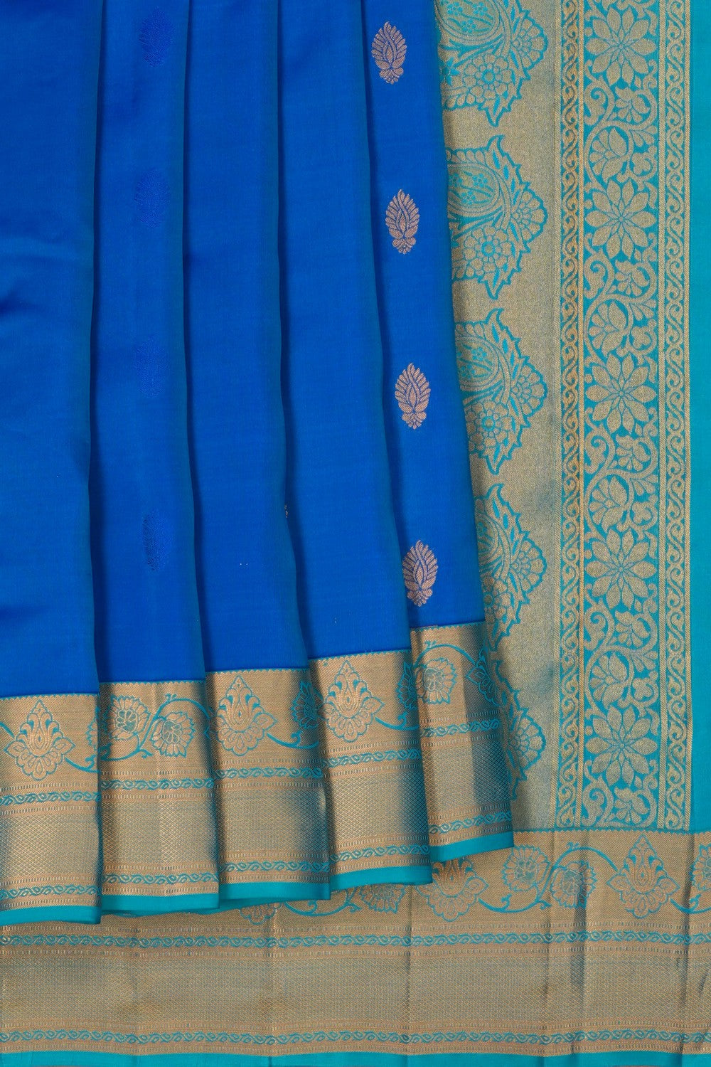 Image of Blue South Silk Saree