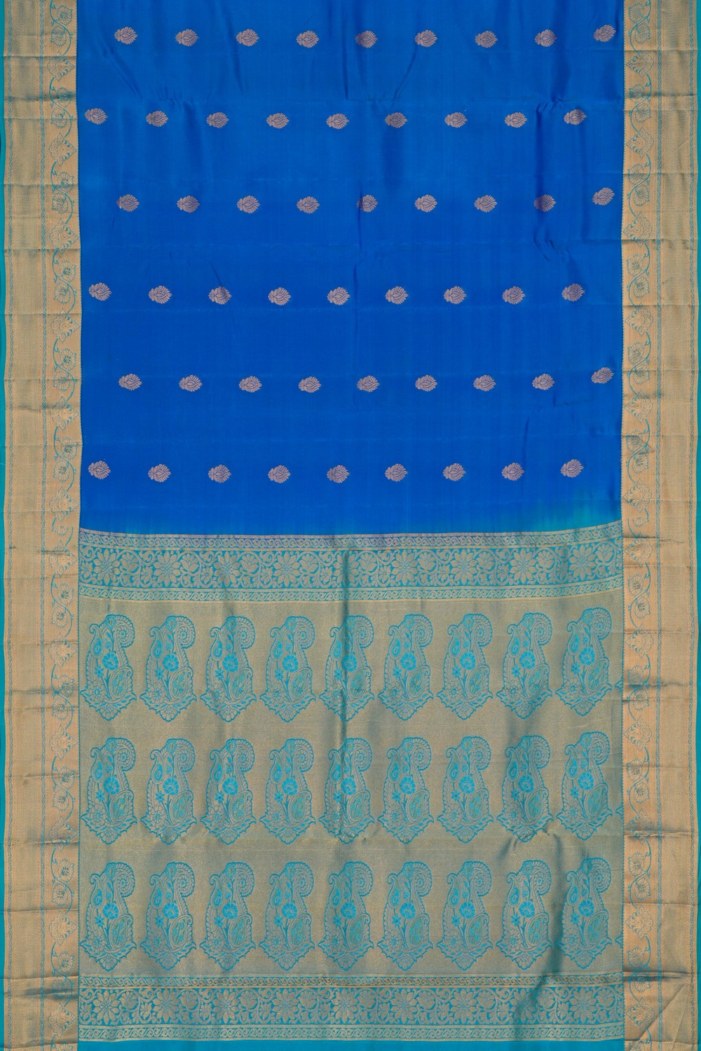 Image of Blue South Silk Saree
