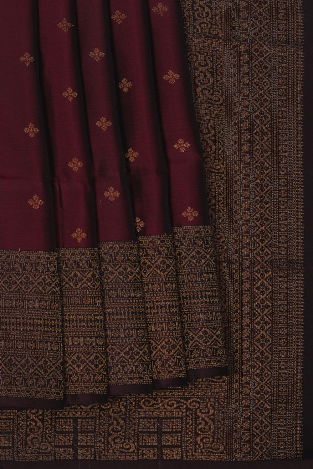 Image of South Silk Maroon Saree