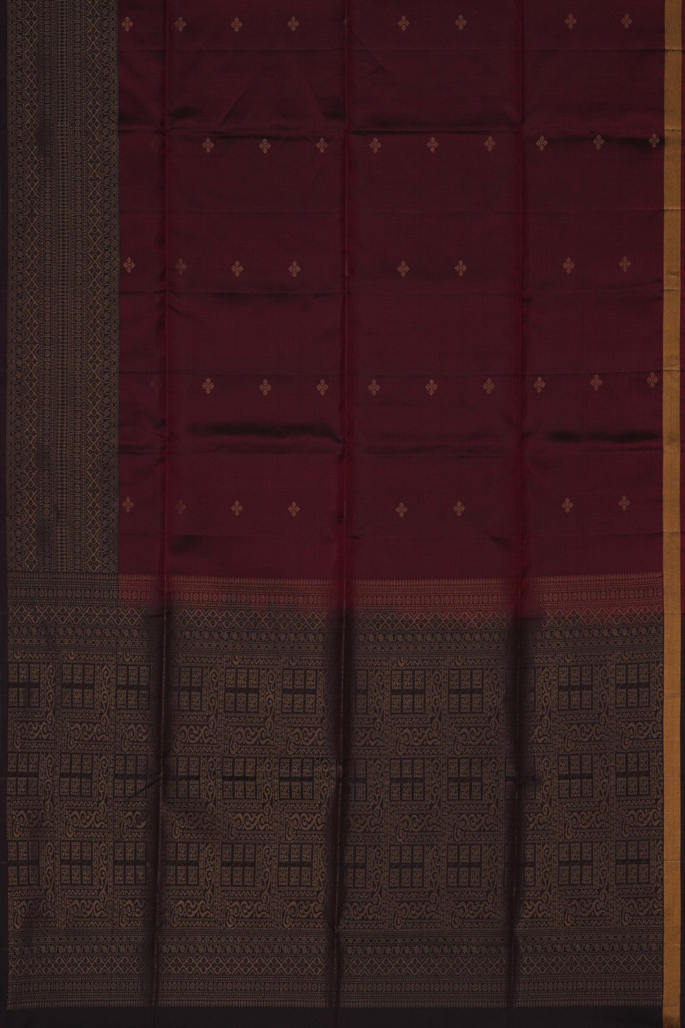 Image of South Silk Maroon Saree