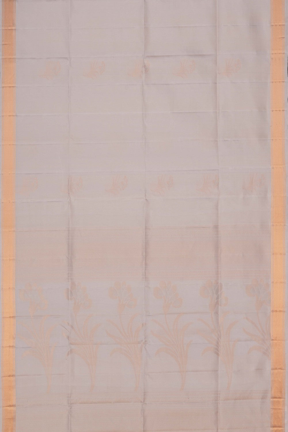 Image of Off-White South Silk Saree