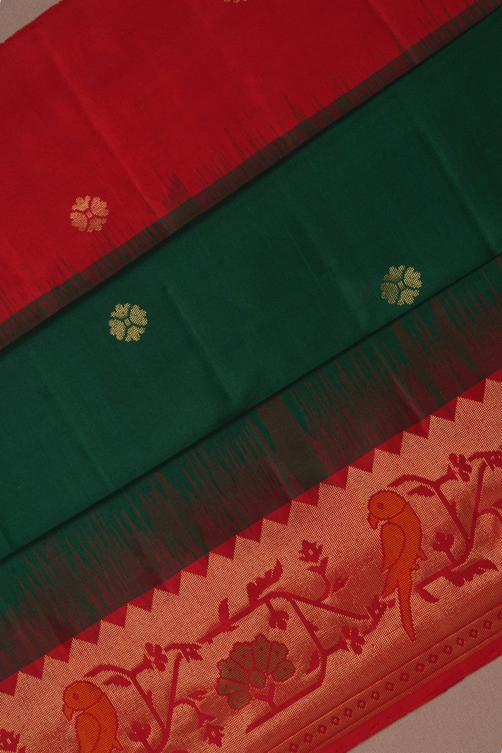 Image of South Silk Green Saree