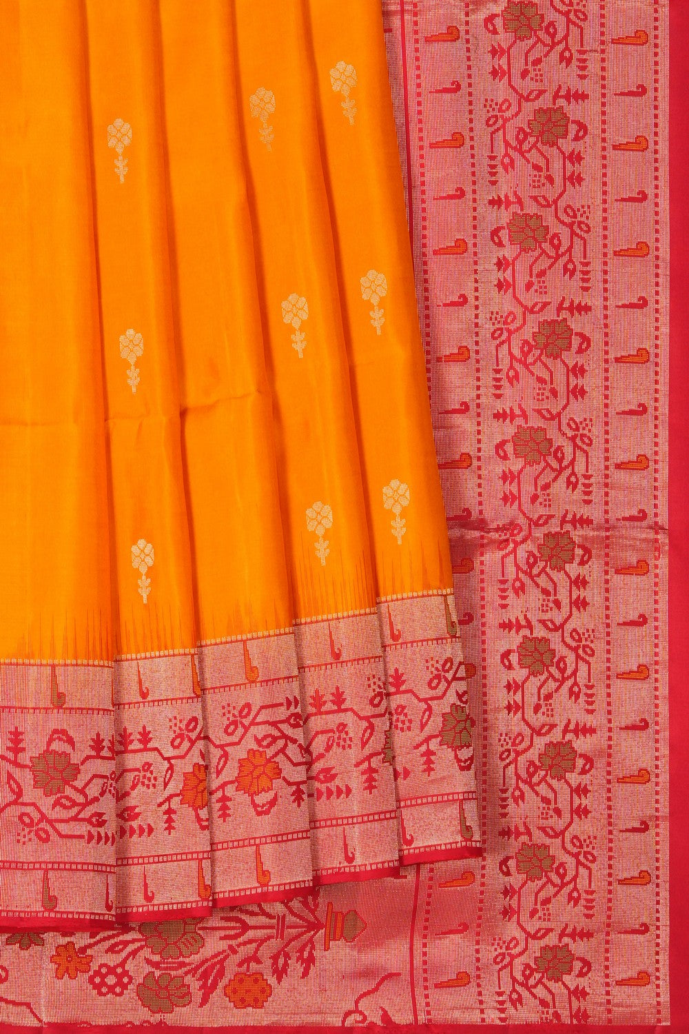 Image of South Silk Mustard Saree