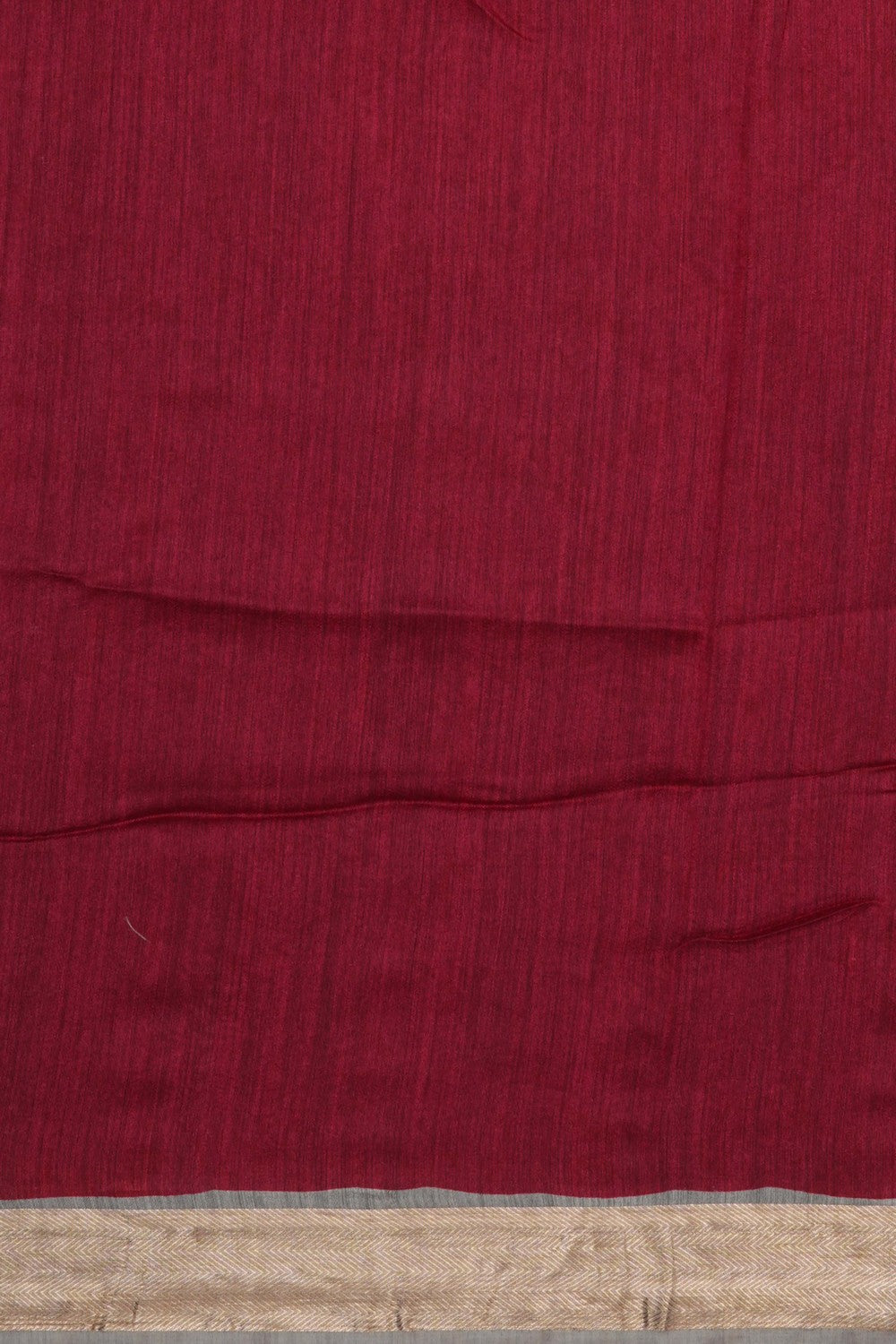 Image of Desi Tussar Silk Red Saree