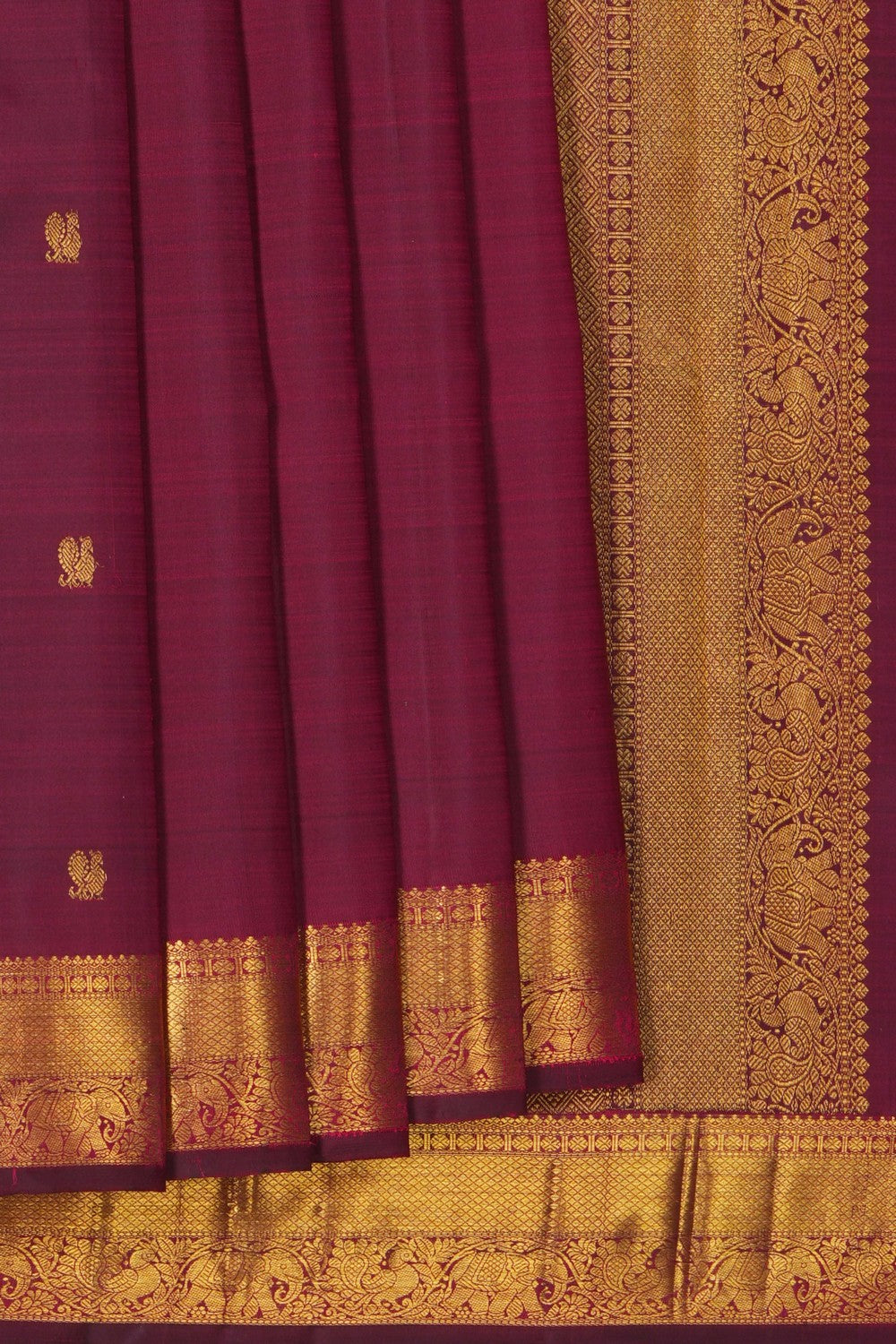 Image of South Silk Maroon Saree