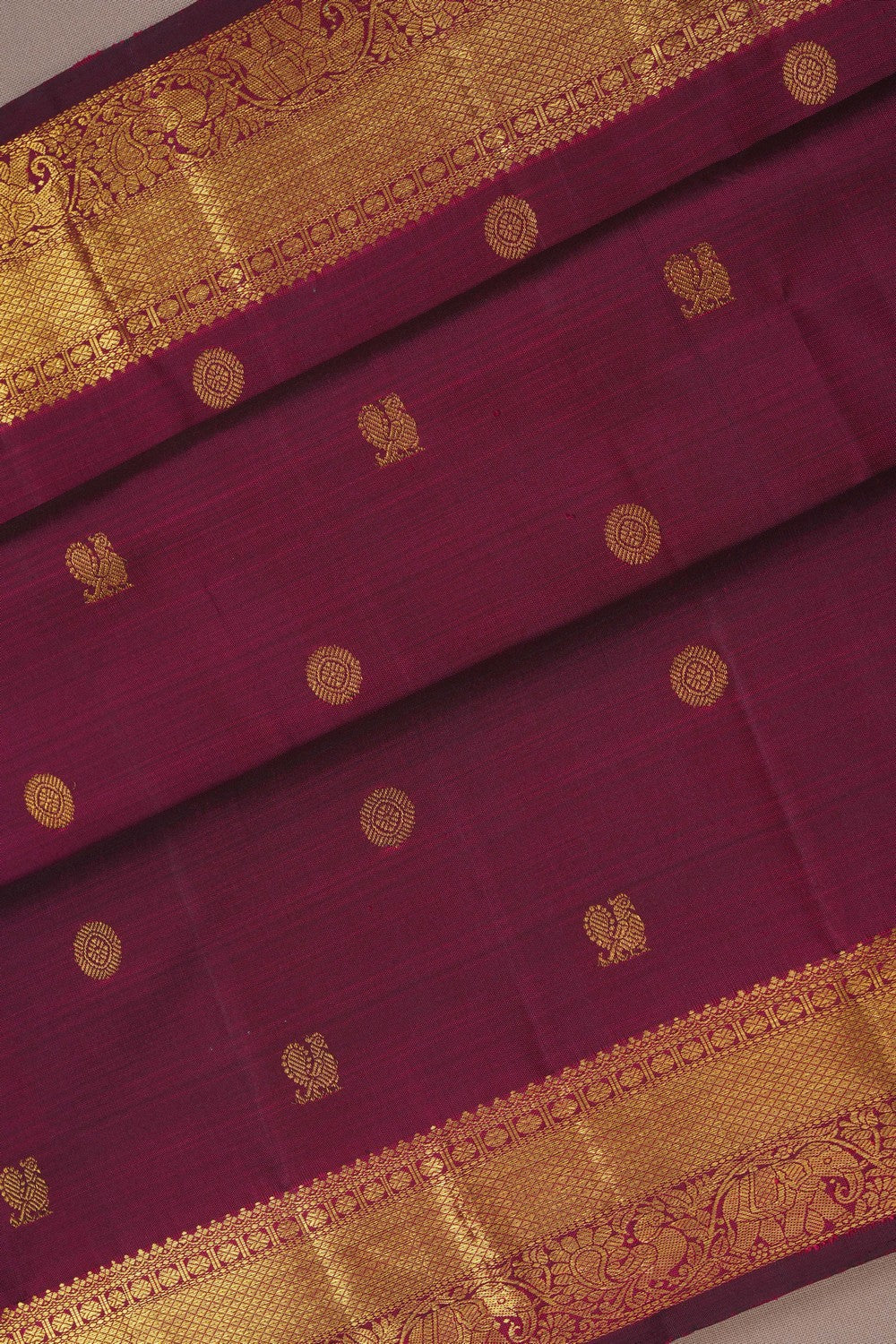 Image of South Silk Maroon Saree