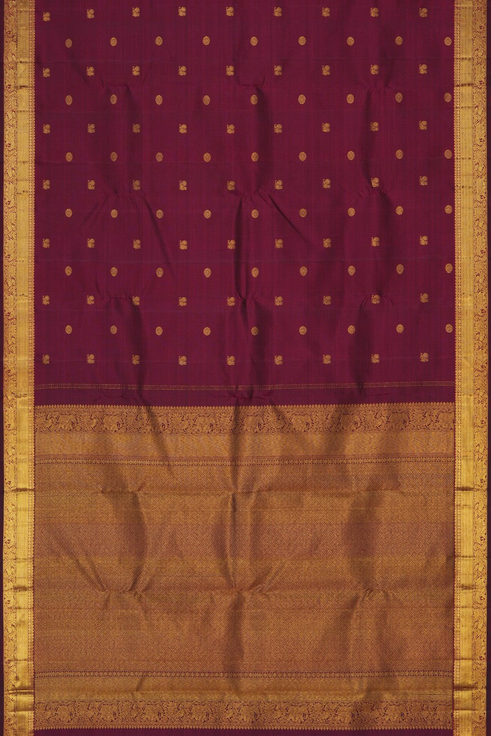 Image of South Silk Maroon Saree