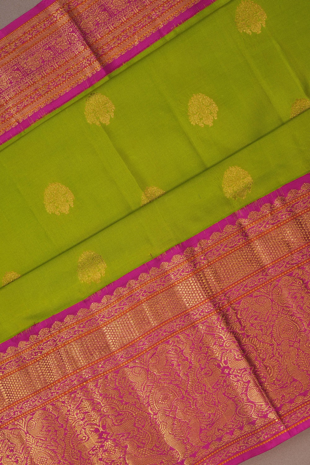 Image of South Silk Green Saree