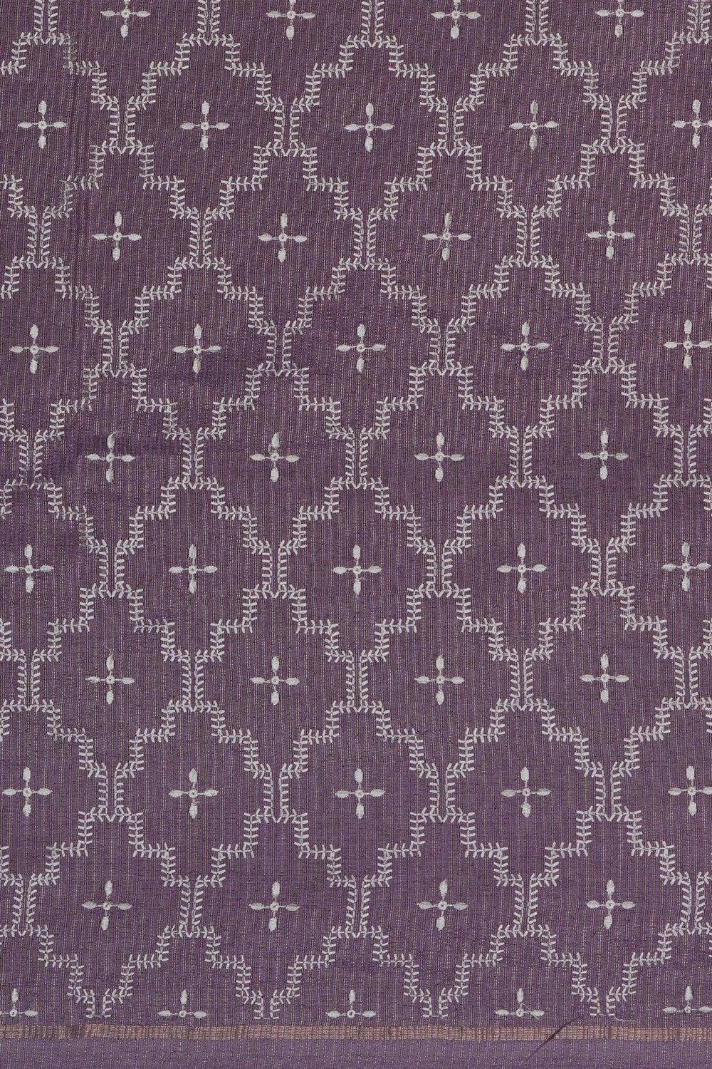 Image of Desi Tussar Silk Purple Saree