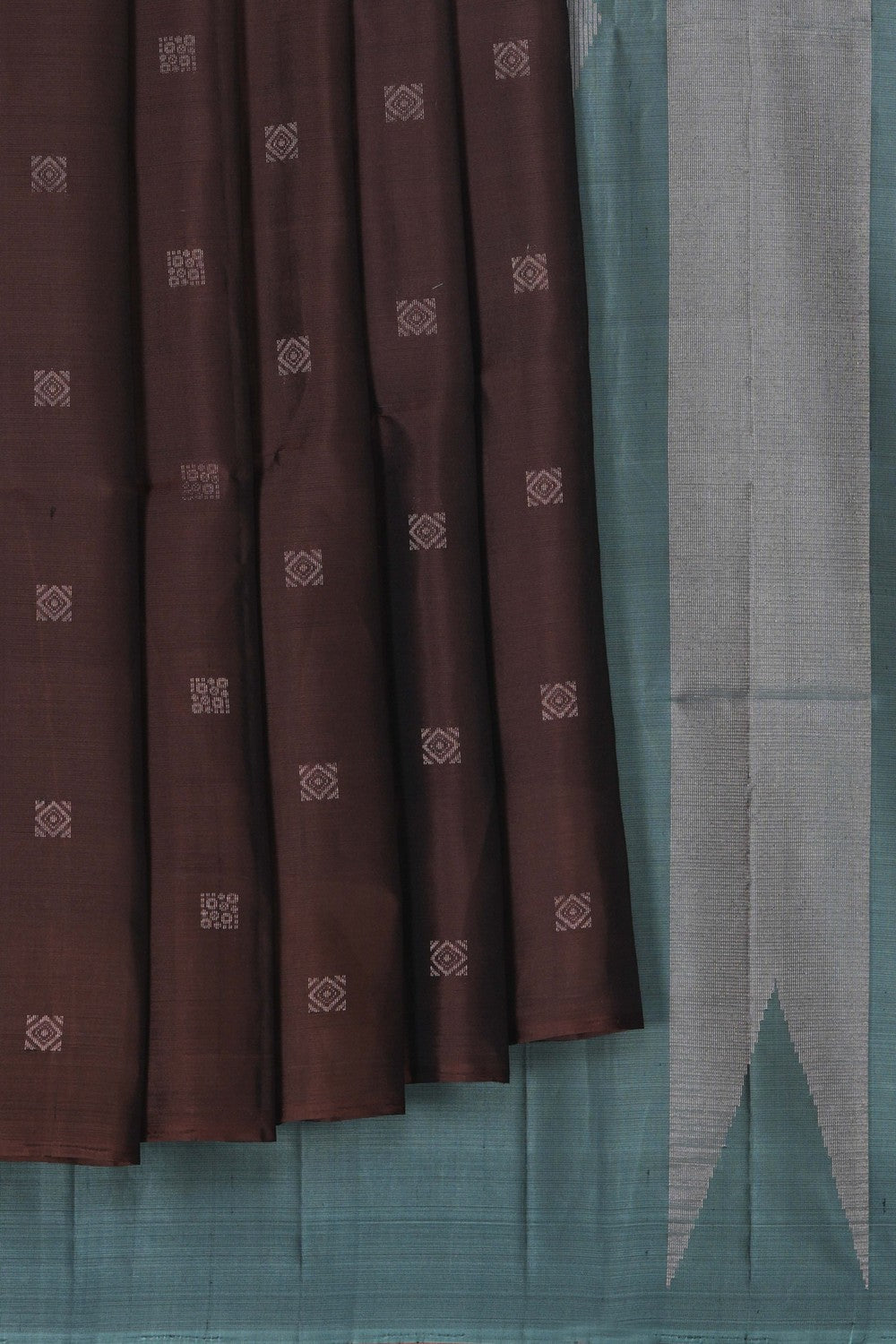 Image of Brown South Silk Saree