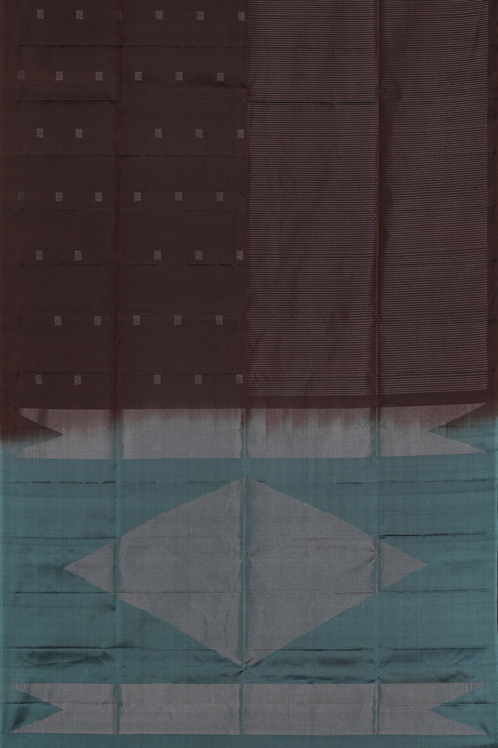 Image of Brown South Silk Saree