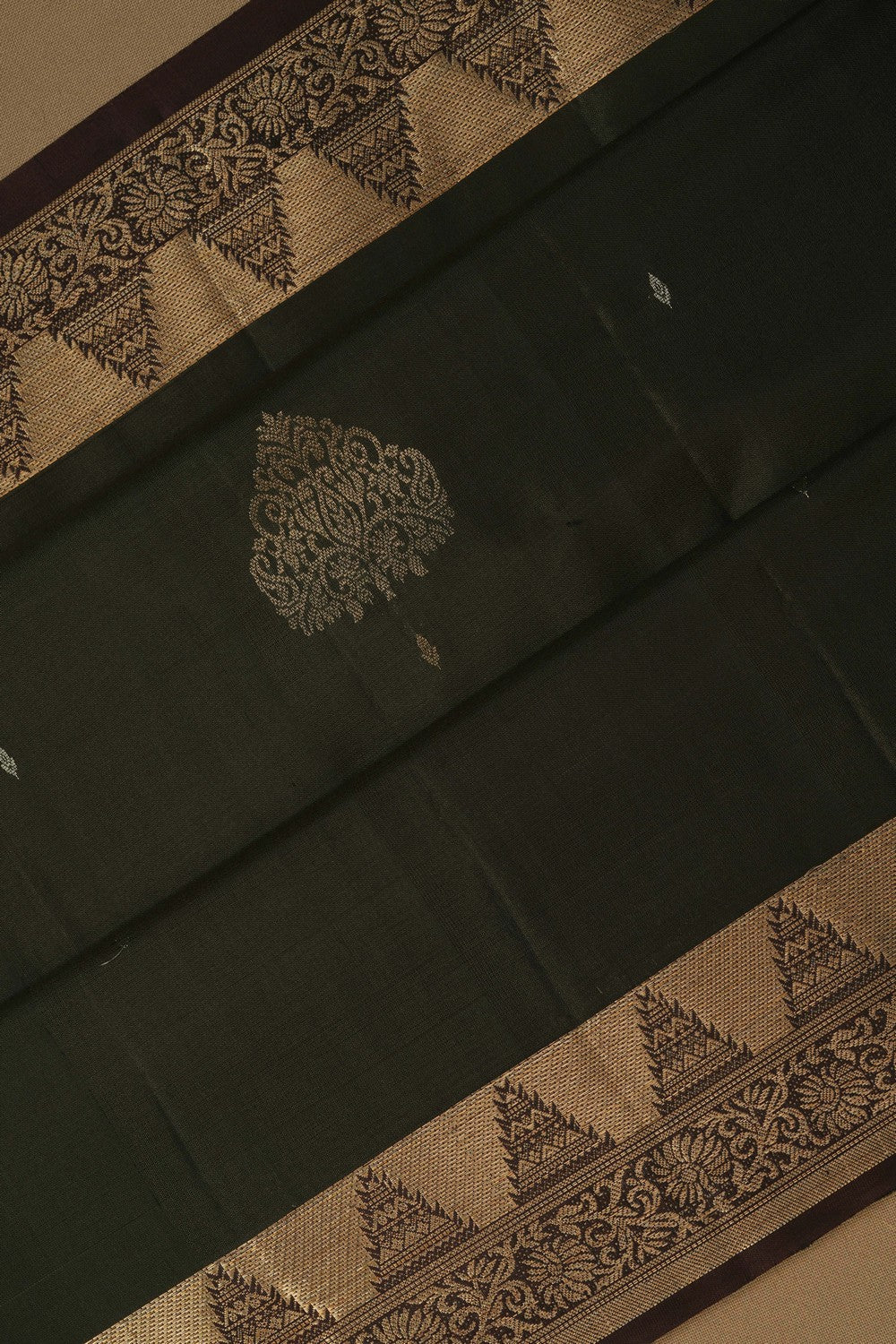 Image of Moss Green South Silk Saree