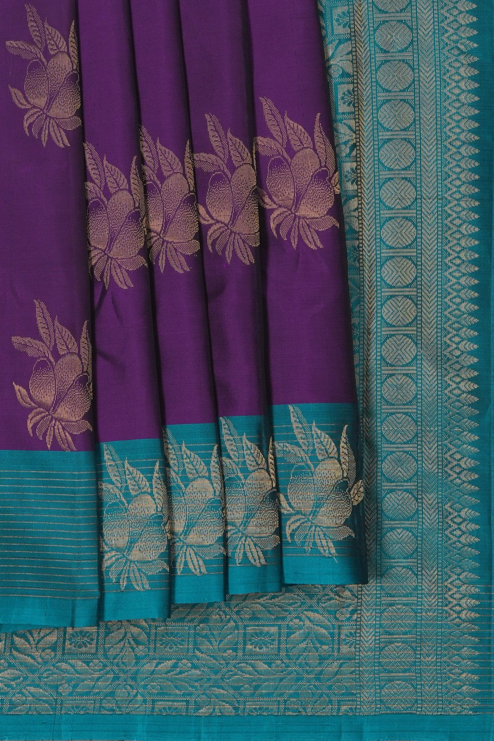Image of Purple South Silk Saree
