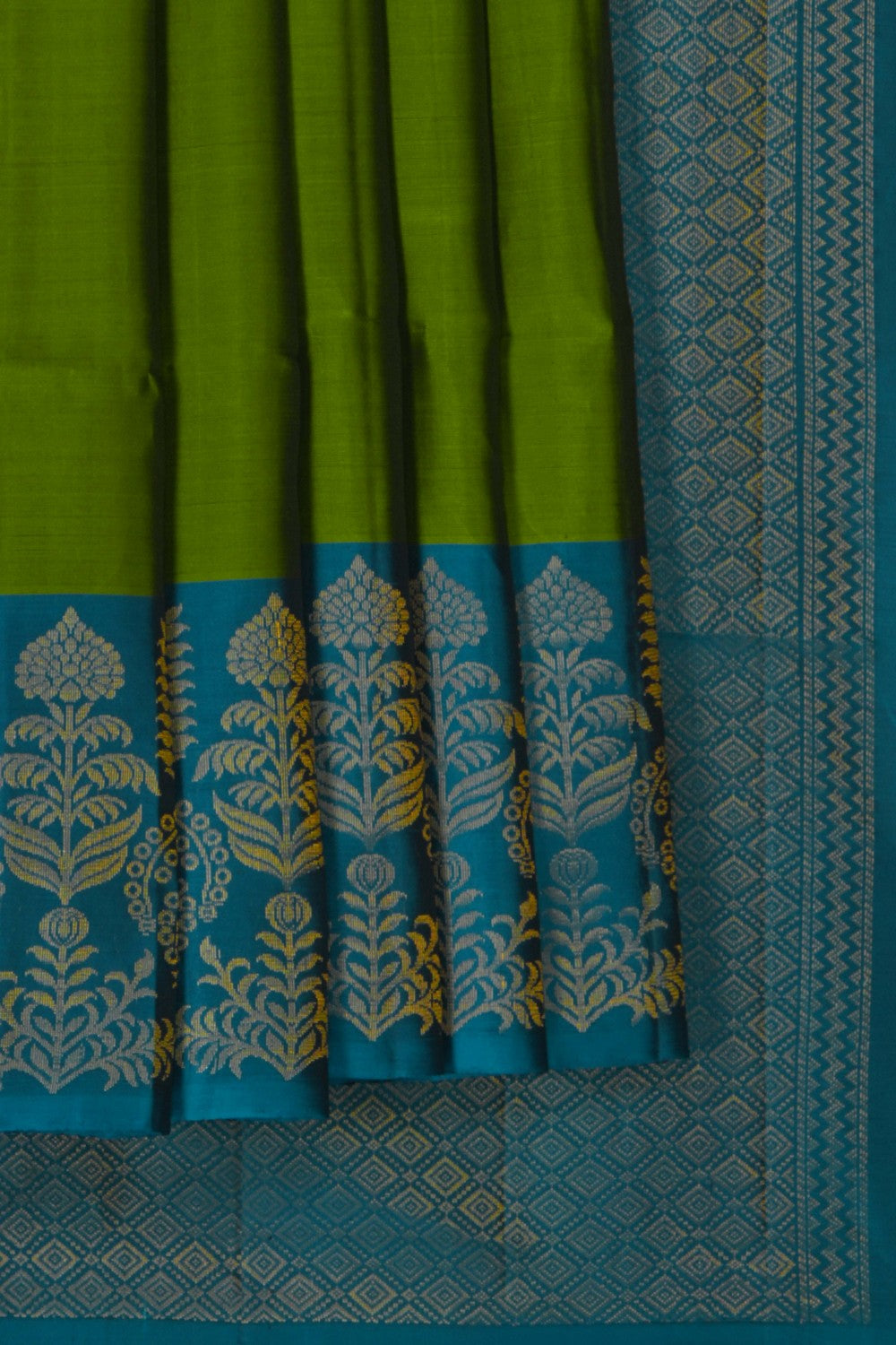 Image of Green South Silk Saree