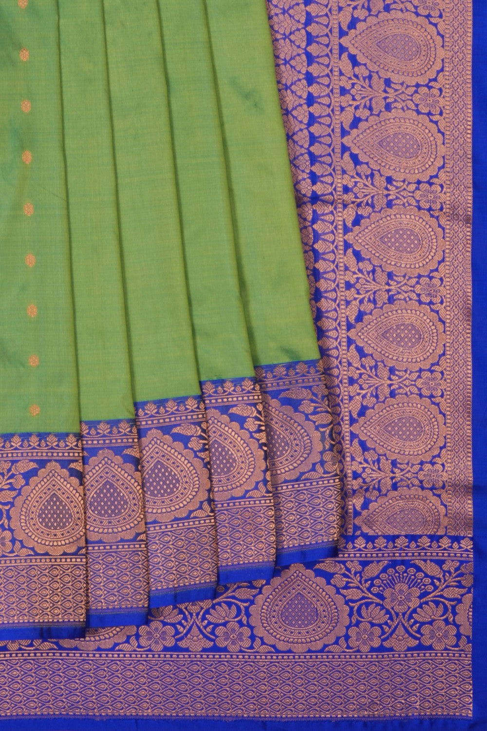Image of Banarasi Silk Green Saree