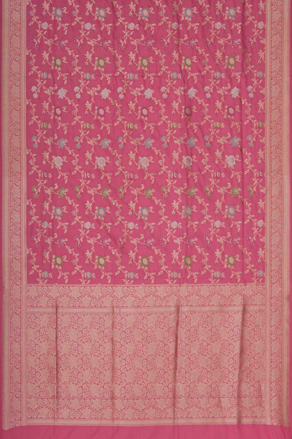 Image of Banarasi Silk Pink Saree