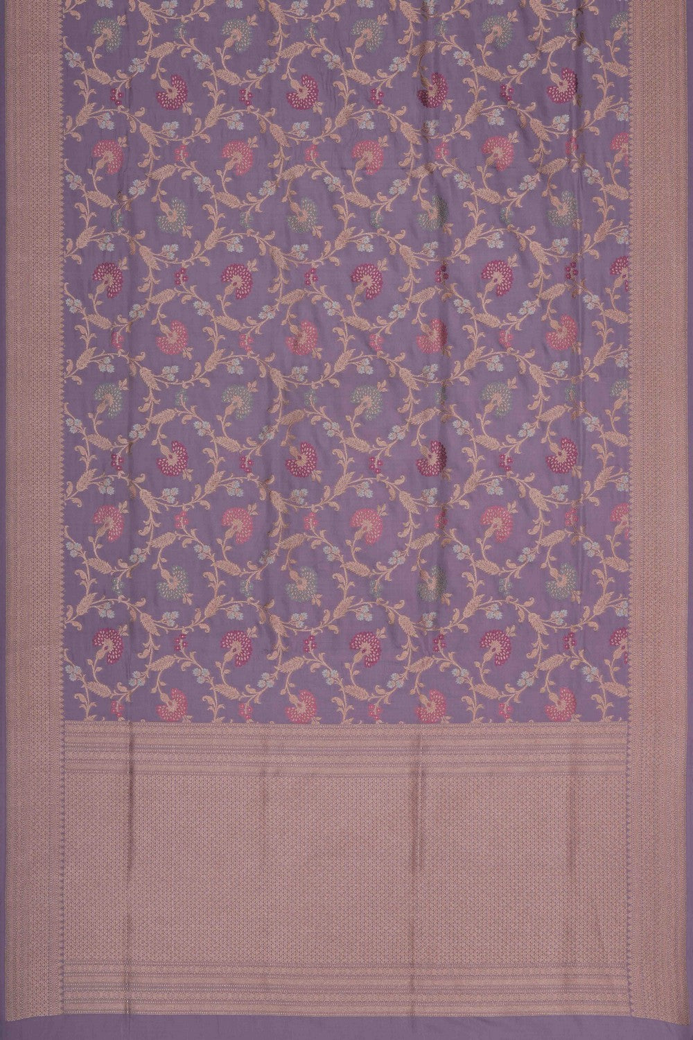 Image of Banarasi Silk Purple Saree