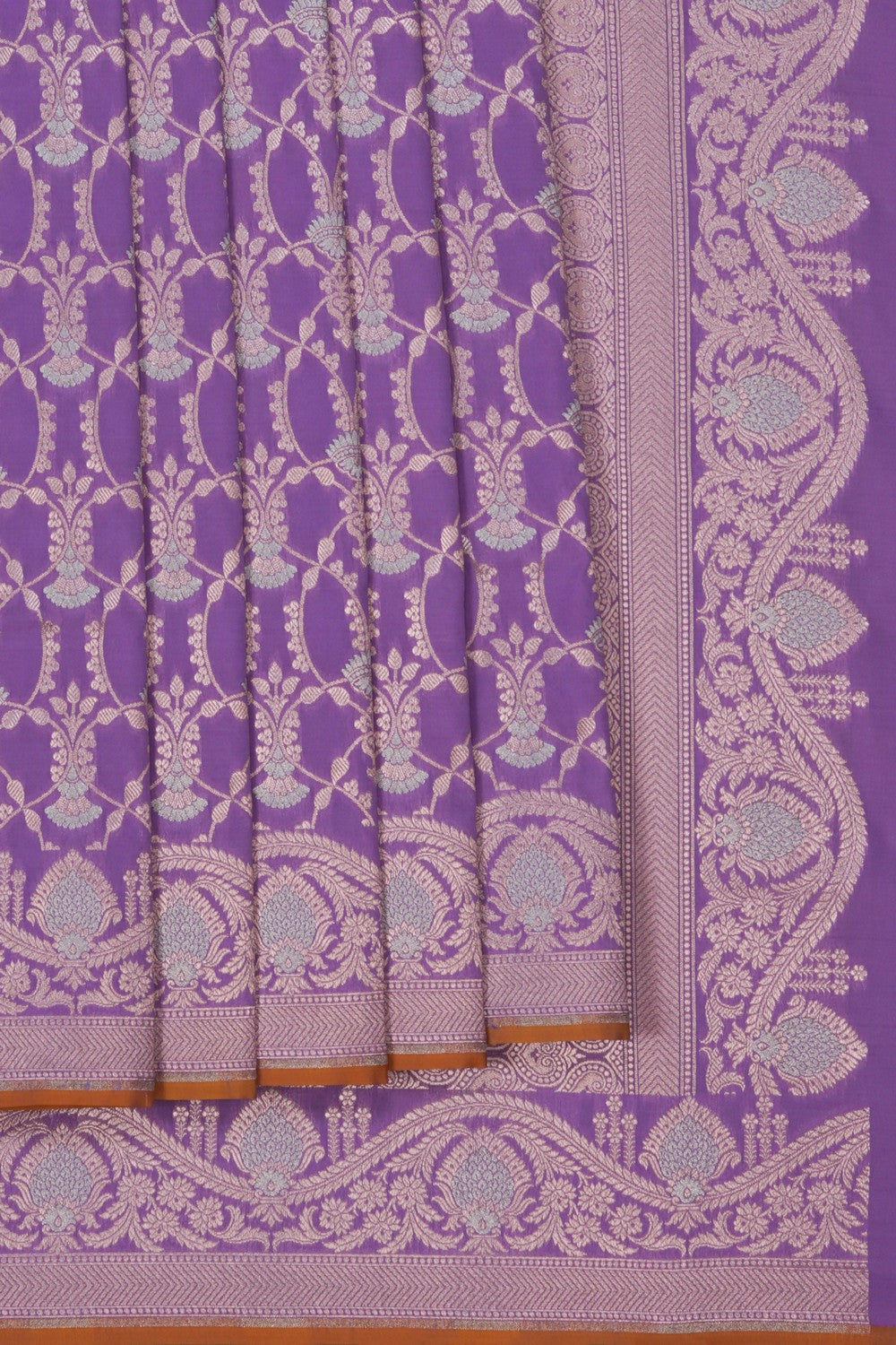 Image of Banarasi Silk Purple Saree