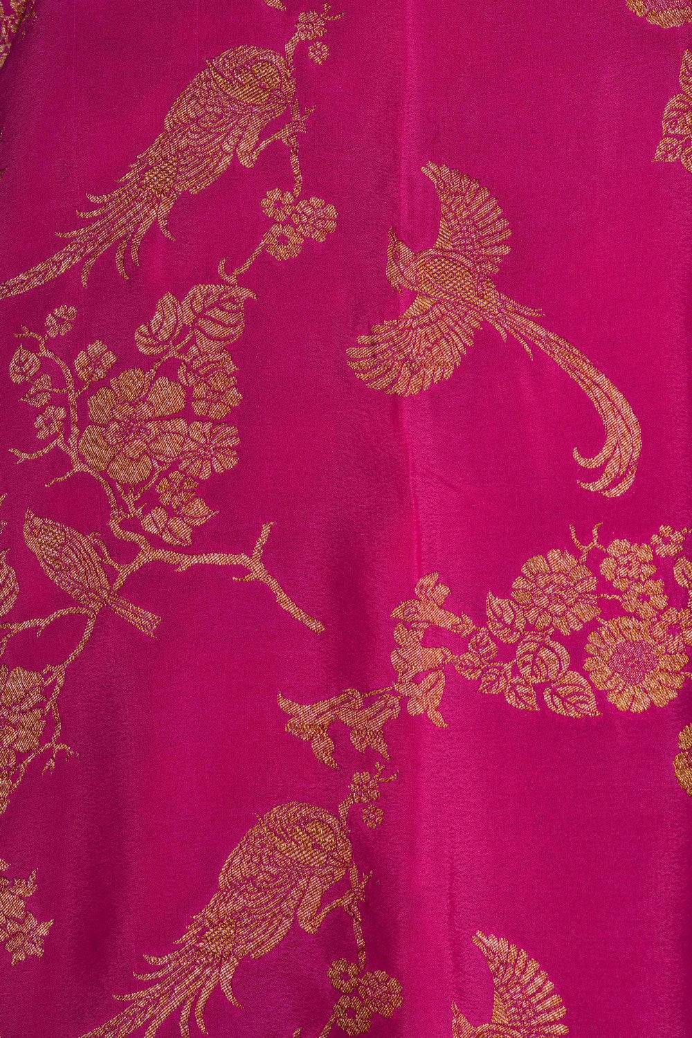 Image of Banarasi Crepe Pink Saree