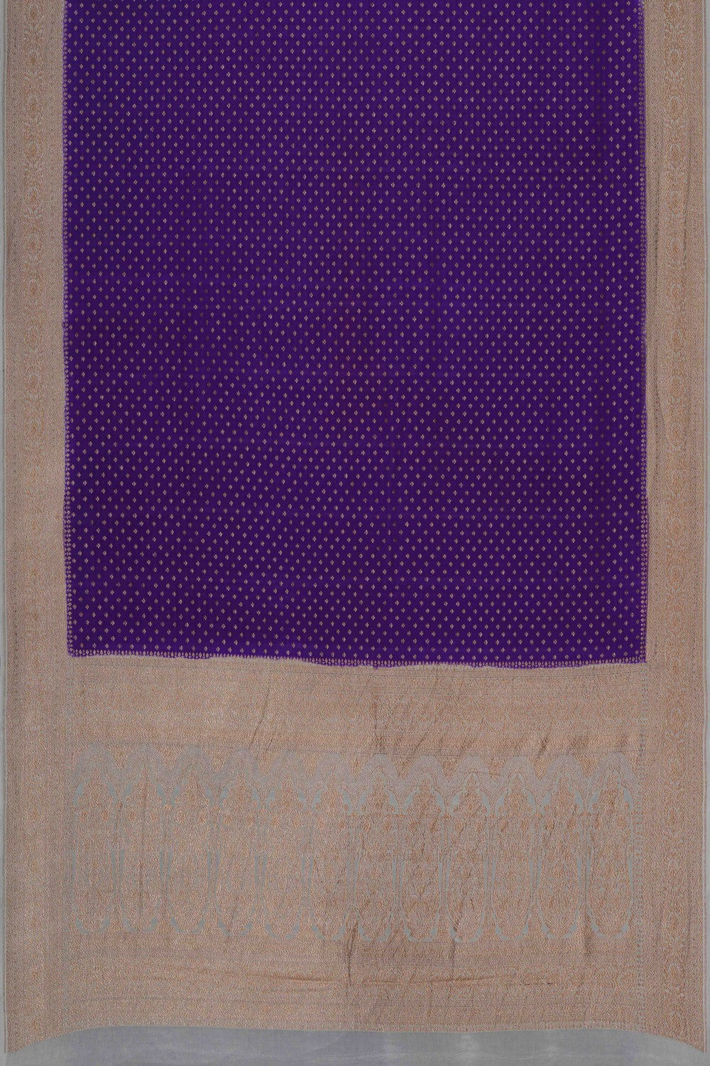 Image of Banarasi Crepe Purple Saree