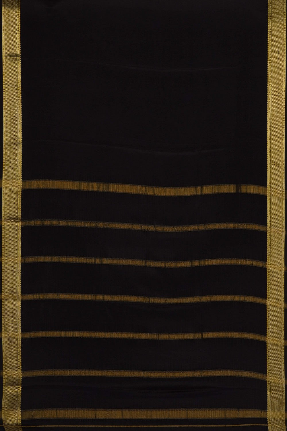 Image of Black Crepe Silk Saree