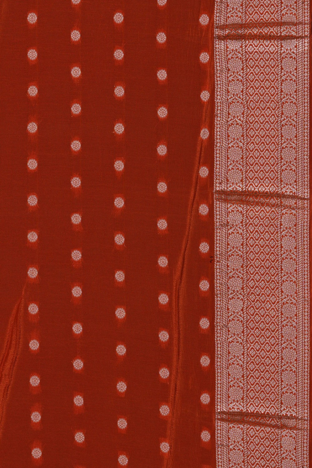 Image of Banarasi Chiniya Silk Peach Saree