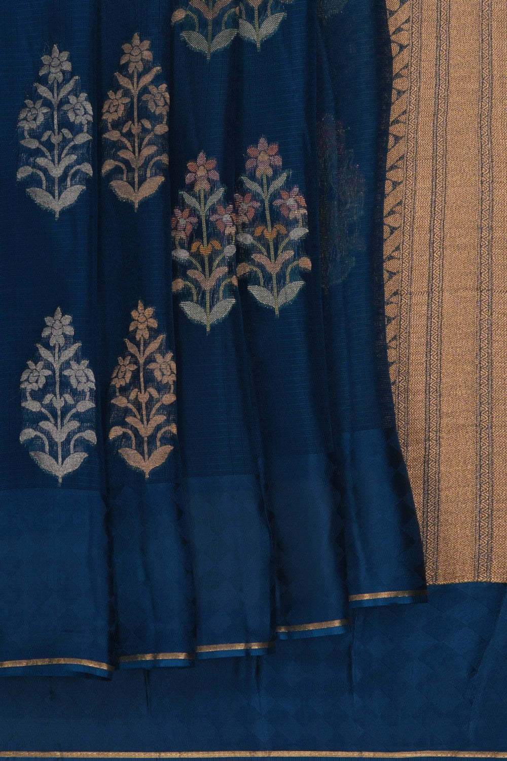 Image of Kota Silk Blue Saree