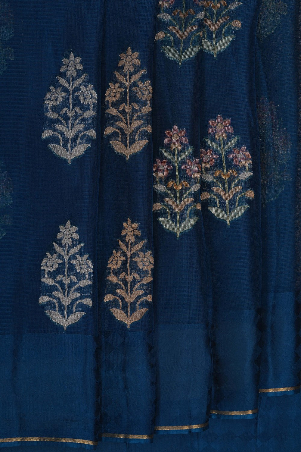 Image of Kota Silk Blue Saree