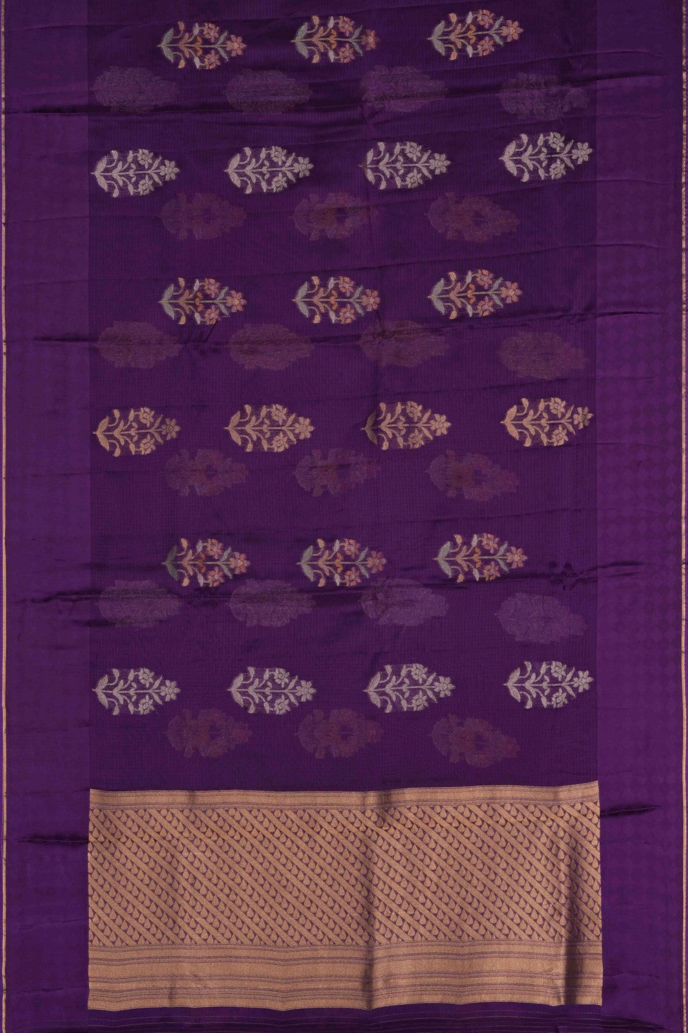 Image of Kota Silk Purple Saree