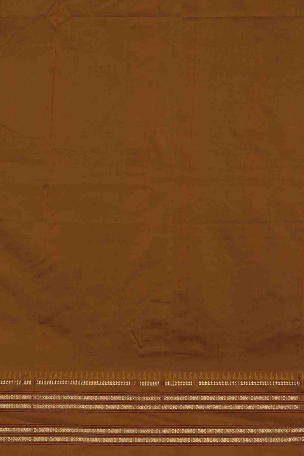 Image of Narayanpet Silk Brown Saree
