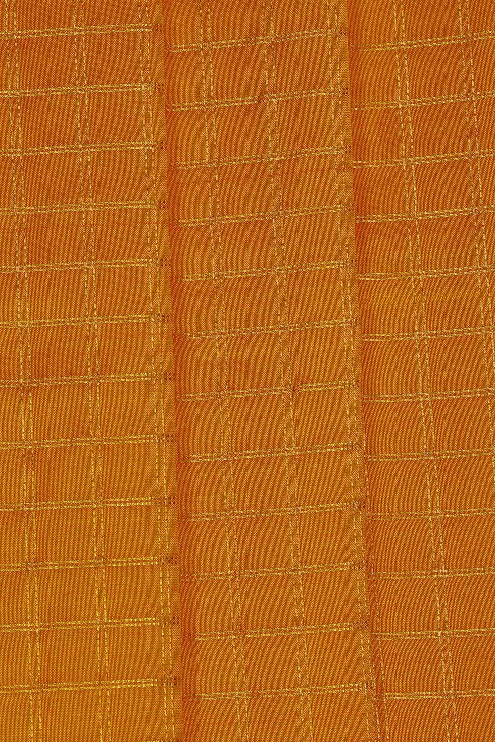 Image of Narayanpet Silk Orange Saree