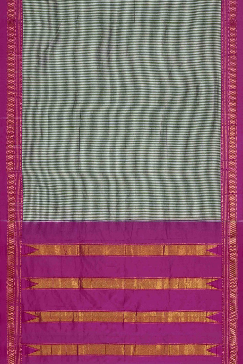 Image of Narayanpet Silk Green Saree