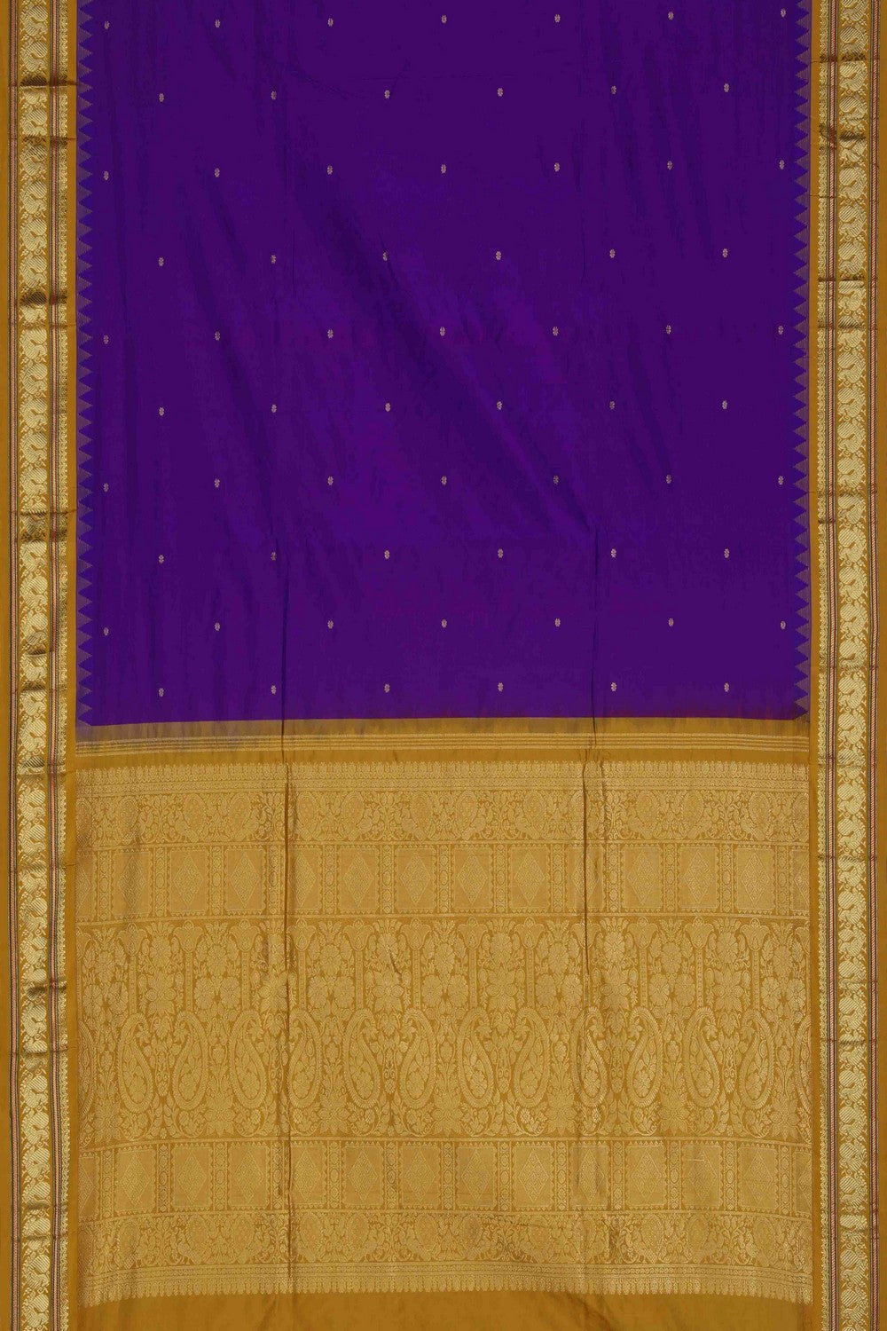 Image of Narayanpet Silk Purple Saree