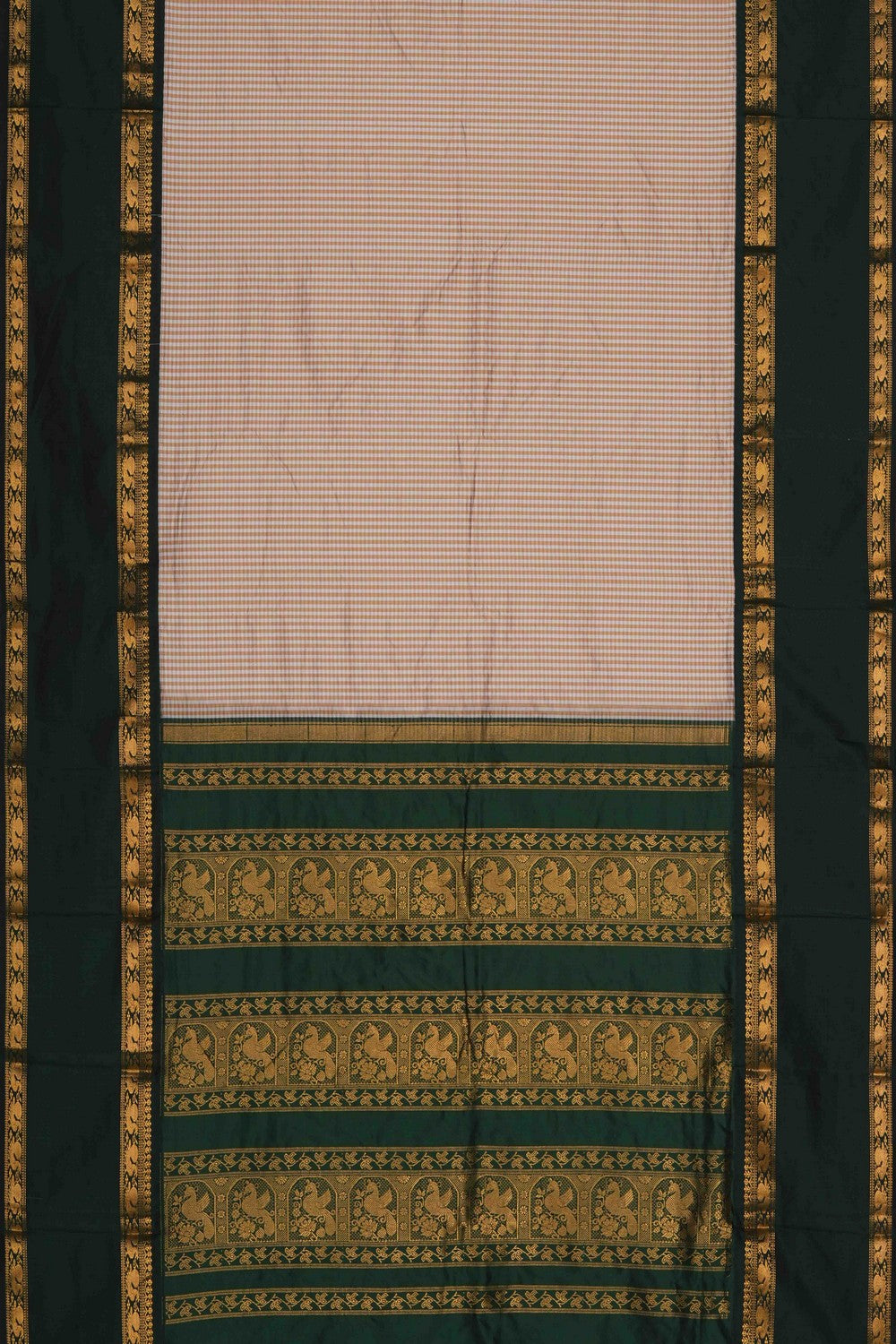 Image of Narayanpet Silk Beige Saree