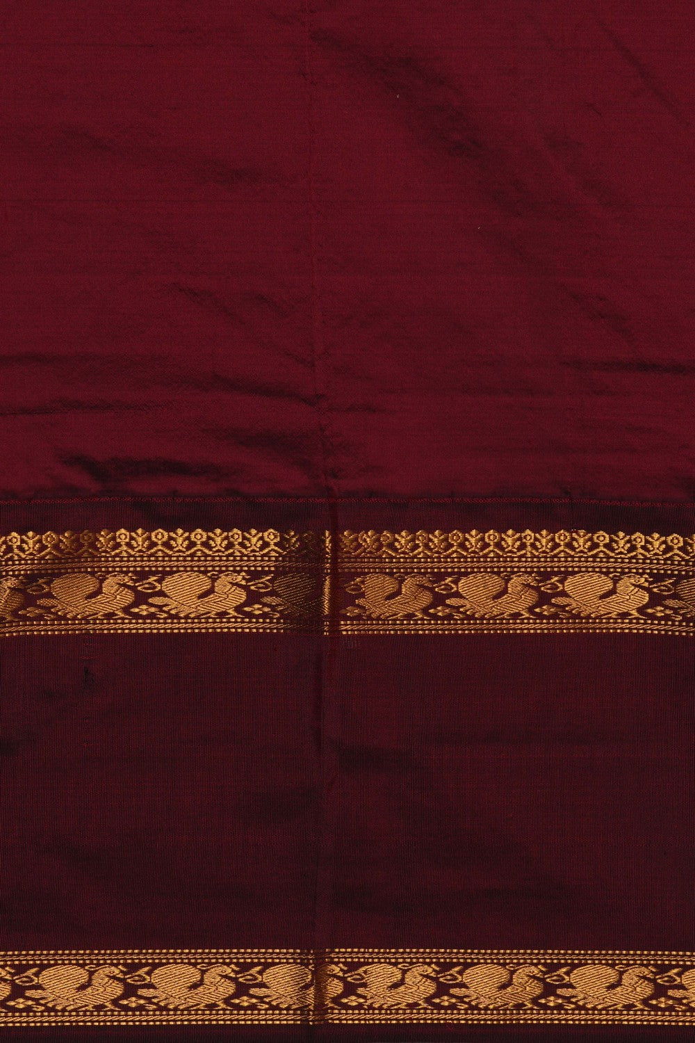 Image of Narayanpet Silk Mustard Saree
