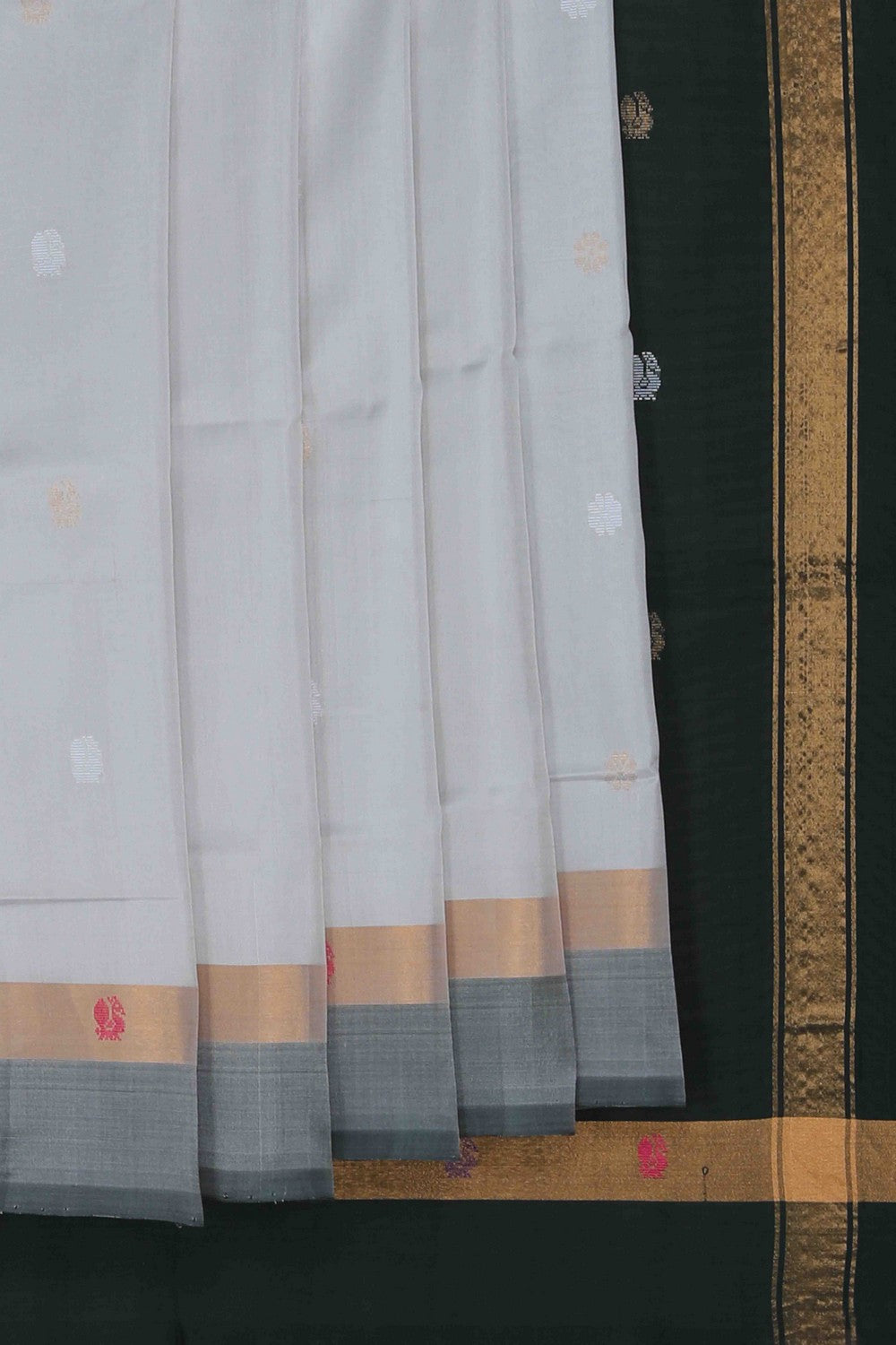 Image of Grey Uppada Silk Saree